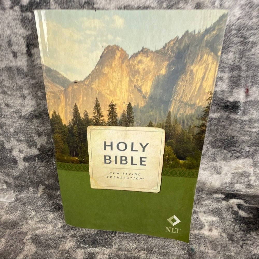 Holy Bible New Living Translation NLT Paperback Nature Landscape Cover Christian